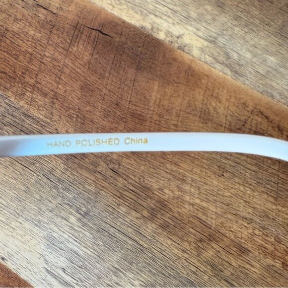 KHAN ELITE COLLECTION NWT Aviator Sunglasses Plastic Frames Black White Classic - Picture 13 of 14